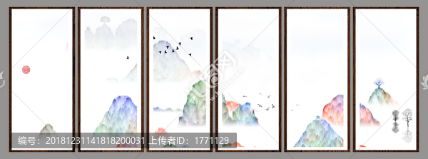 抽象畫彩墨肌理油畫