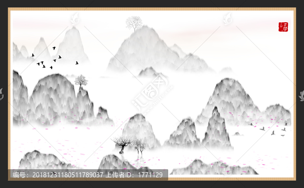 水彩水墨藝術(shù)畫