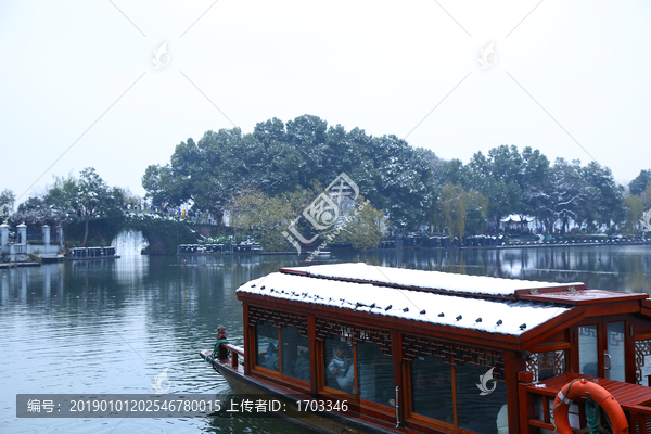 杭州西湖雪景