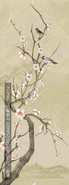 高清手繪花鳥工筆畫