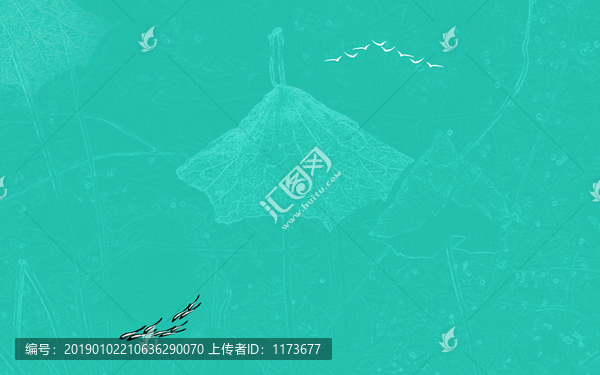 抽象荷花