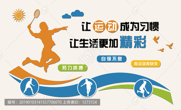 體育運動文化墻