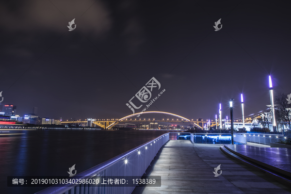 卢浦大桥夜景