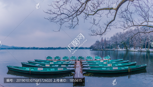 杭州西湖雪景神舟基地