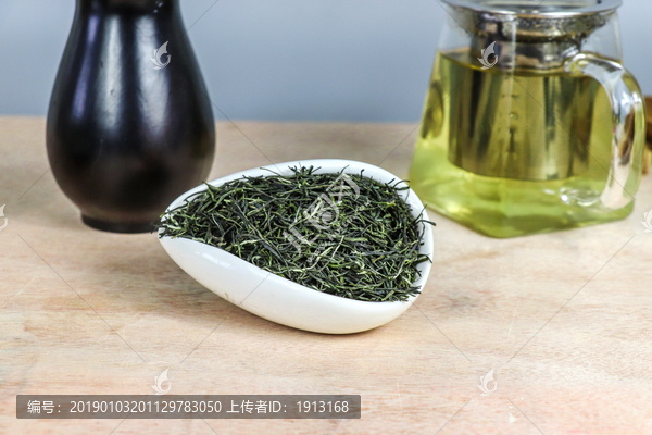 绿茶新茶茶汤干茶茶素材