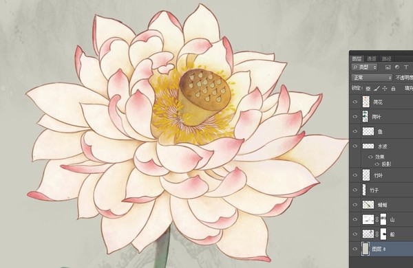 高清中式花鳥工筆裝飾畫