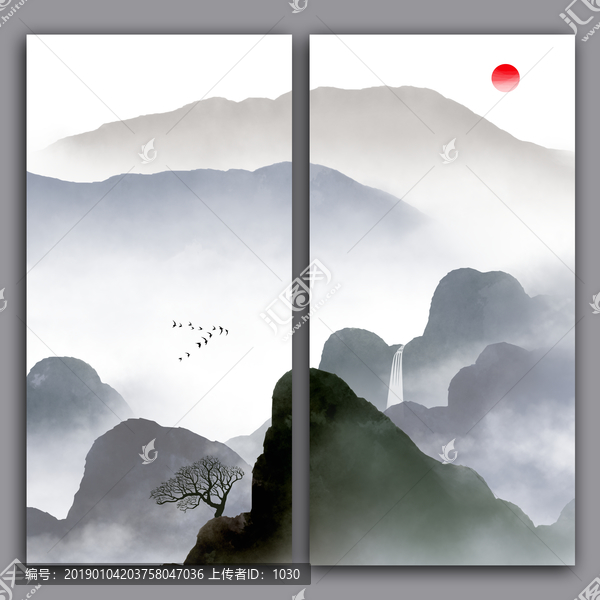 水墨中國(guó)風(fēng)