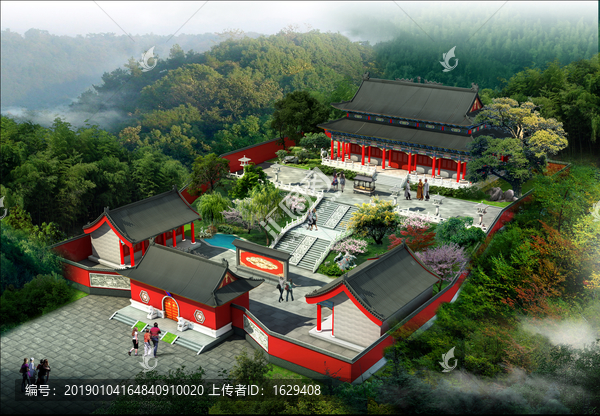 古建廟宇效果圖