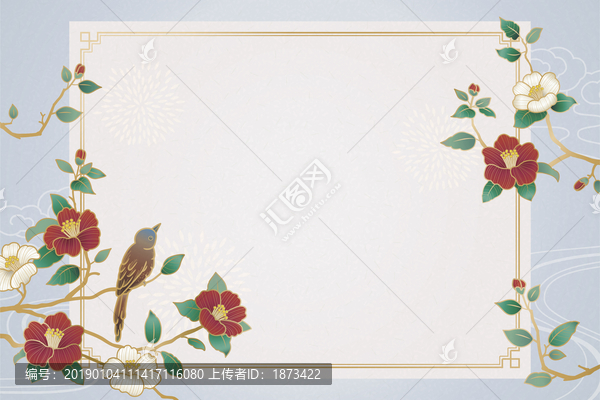 中国风卡片背景设计模板