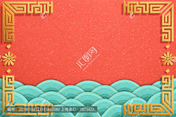 中國(guó)新春賀卡外框設(shè)計(jì)模板