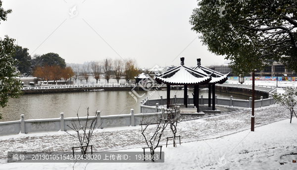 园林雪景