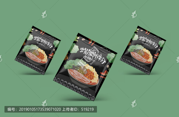 螺螄粉包裝設(shè)計(jì)展開(kāi)圖