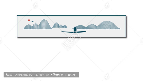禪境山水畫