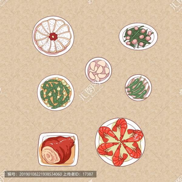 手繪美食插畫