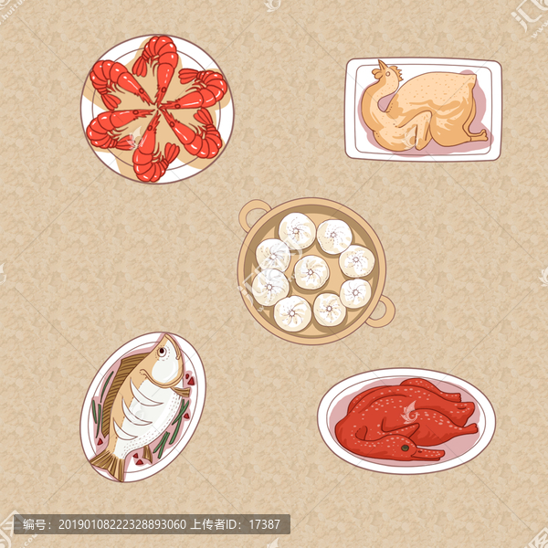 手繪美食插畫(huà)