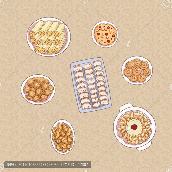 手繪美食插畫