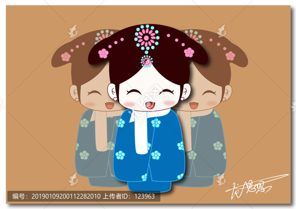 卡通女娃娃