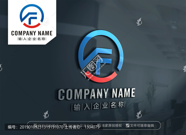 GF字母标志FG字母LOGO