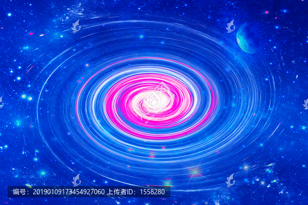 高清宇宙漩渦星空圖