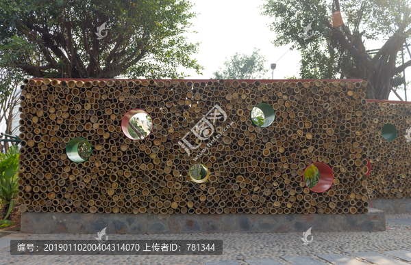 空竹筒藝術(shù)墻
