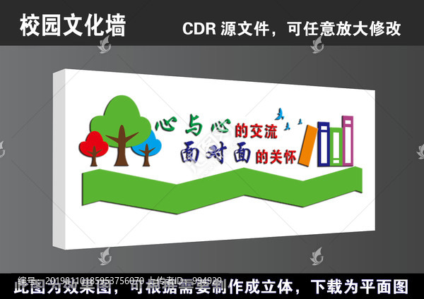 學(xué)校心理咨詢室文化墻立體展板
