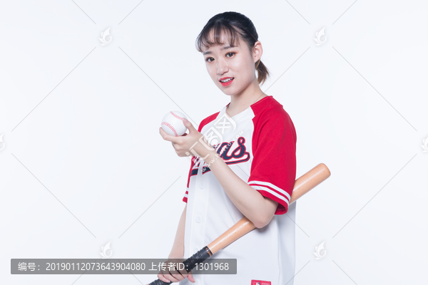 棒球女运动员高清大图