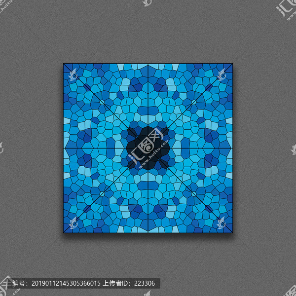 染色玻璃墻紙圖案