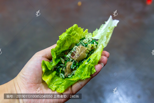 海南定安特色美食菜包饭