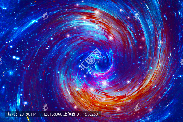 藍色漩渦星空