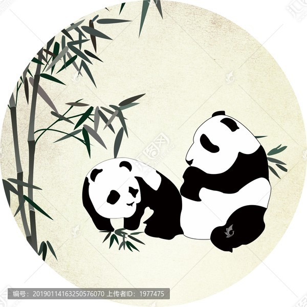 熊貓吃竹葉