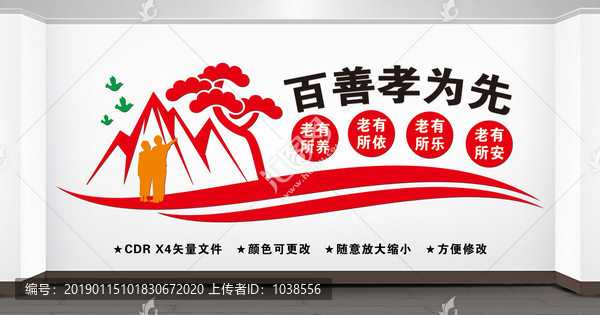 關愛老人文化墻
