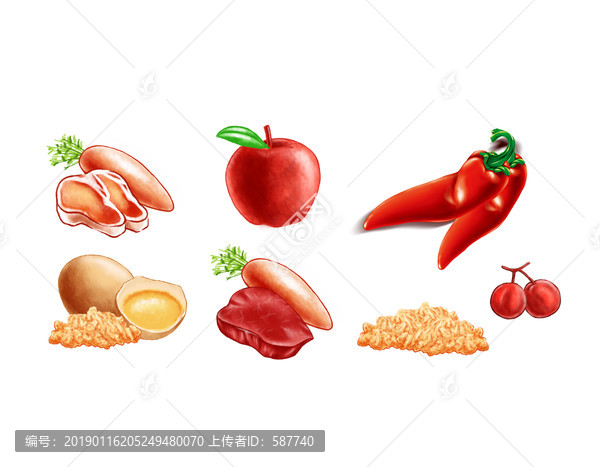 肉松牛肉蘿卜櫻桃枸杞