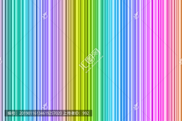 彩色豎線