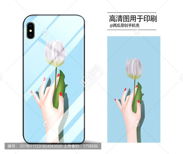 手機殼高清印刷平面圖
