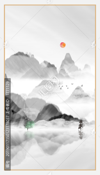 意境禪意裝飾抽象畫(huà)