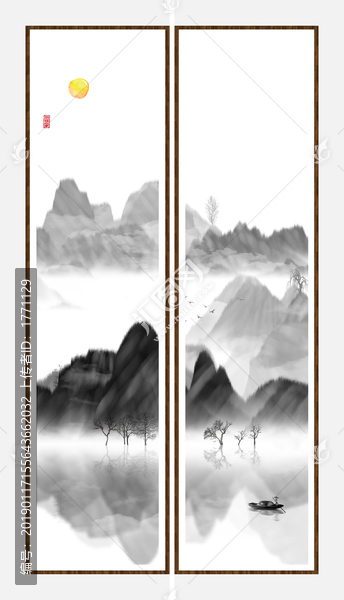 工藝裝飾水墨畫(huà)