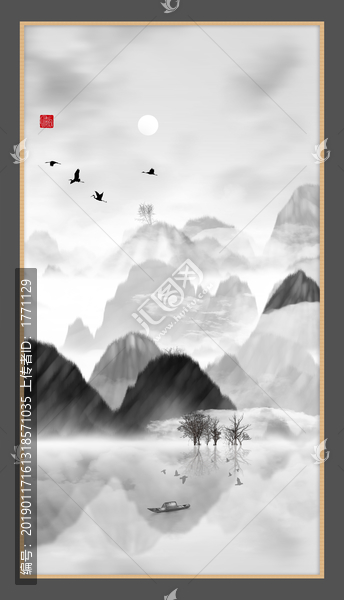 抽象畫(huà)彩墨肌理油畫(huà)
