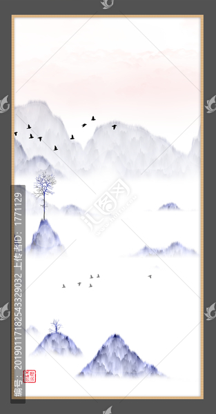 現(xiàn)代水墨水彩抽象油畫