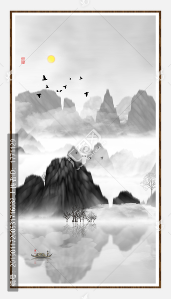 水彩水墨藝術(shù)畫