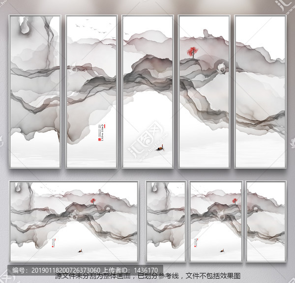新中式壁畫