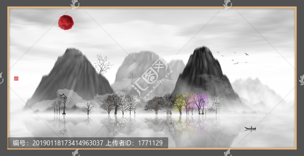 意境禪意裝飾抽象畫