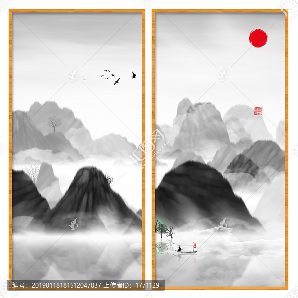 抽象畫彩墨肌理油畫