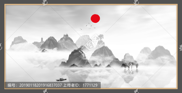 工藝裝飾水墨畫(huà)