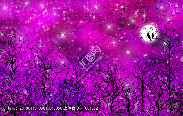 高清唯美星空裝飾畫