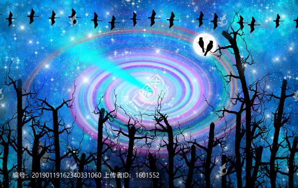 高清唯美絢麗的星空圖