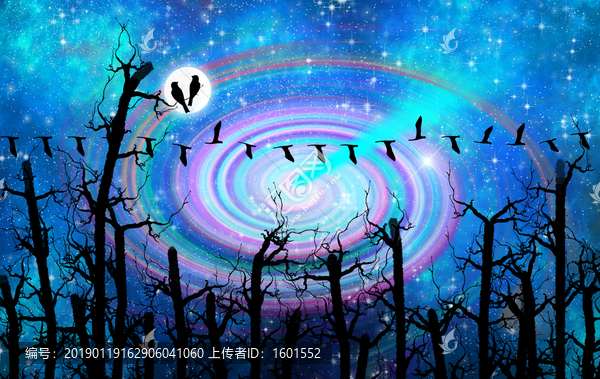 高清唯美絢麗的星空圖