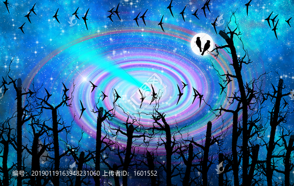 高清唯美絢麗的星空圖