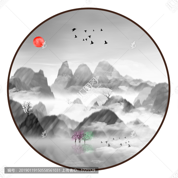 抽象畫彩墨肌理油畫