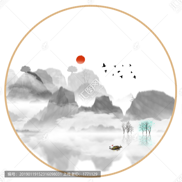 中國(guó)水彩水墨裝飾畫(huà)