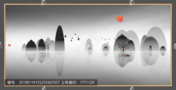 意境禪意裝飾抽象畫